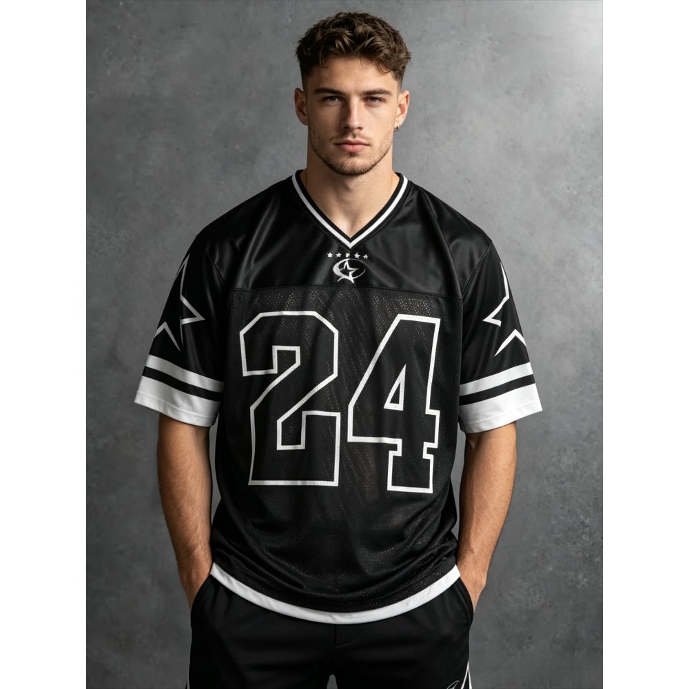 Street Fashion Tshirt - 2026 Summer New Men's V-Neck T-Shirt