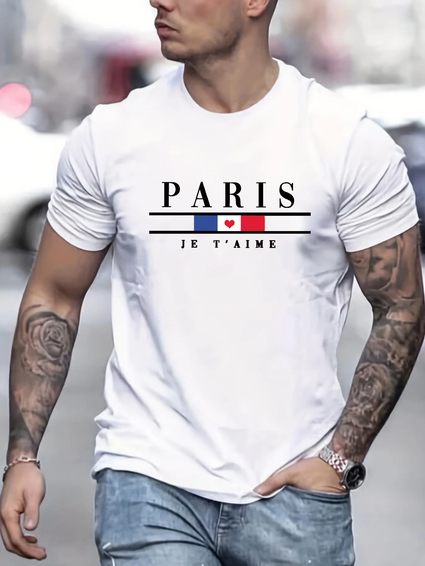 Street Fashion Paris - Men's Summer 100% Pure Cotton High-Quality