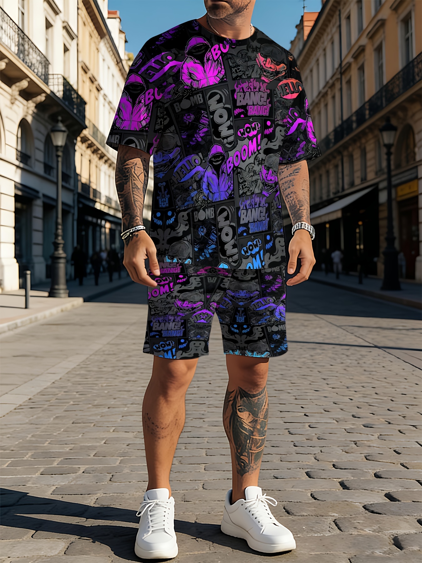 Street Fashion Designer - 2026 Summer New Men's Short-Sleeved Set