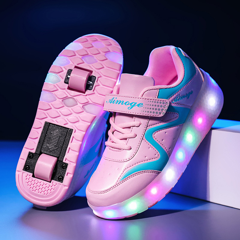 Fashion Luminous Roller Skates - Street Fashion Boy avis et prix