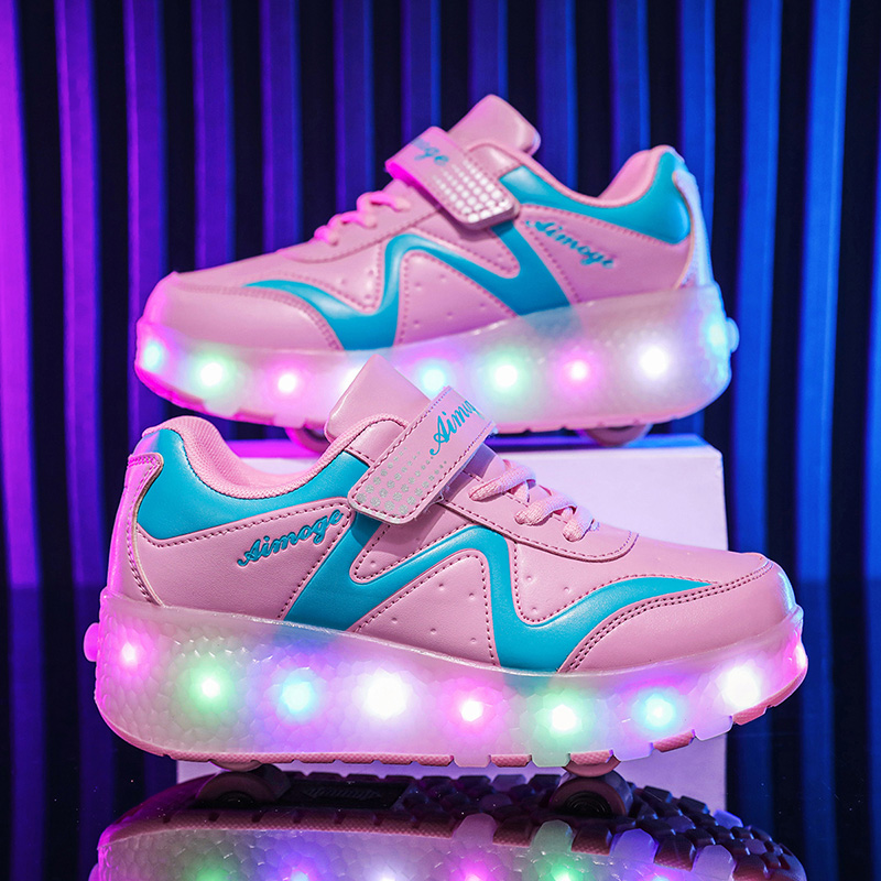 Fashion Luminous Roller Skates - Street Fashion Boy avis et prix