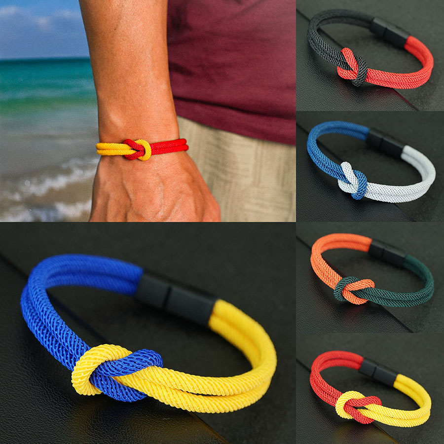 5 Styles Men Rope Bracelet Tru - Street Fashion Milan avis et prix