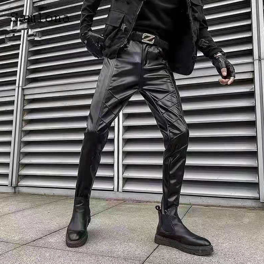 Men's Rock Style PU Leather Pa - Street Fashion Dance avis et prix