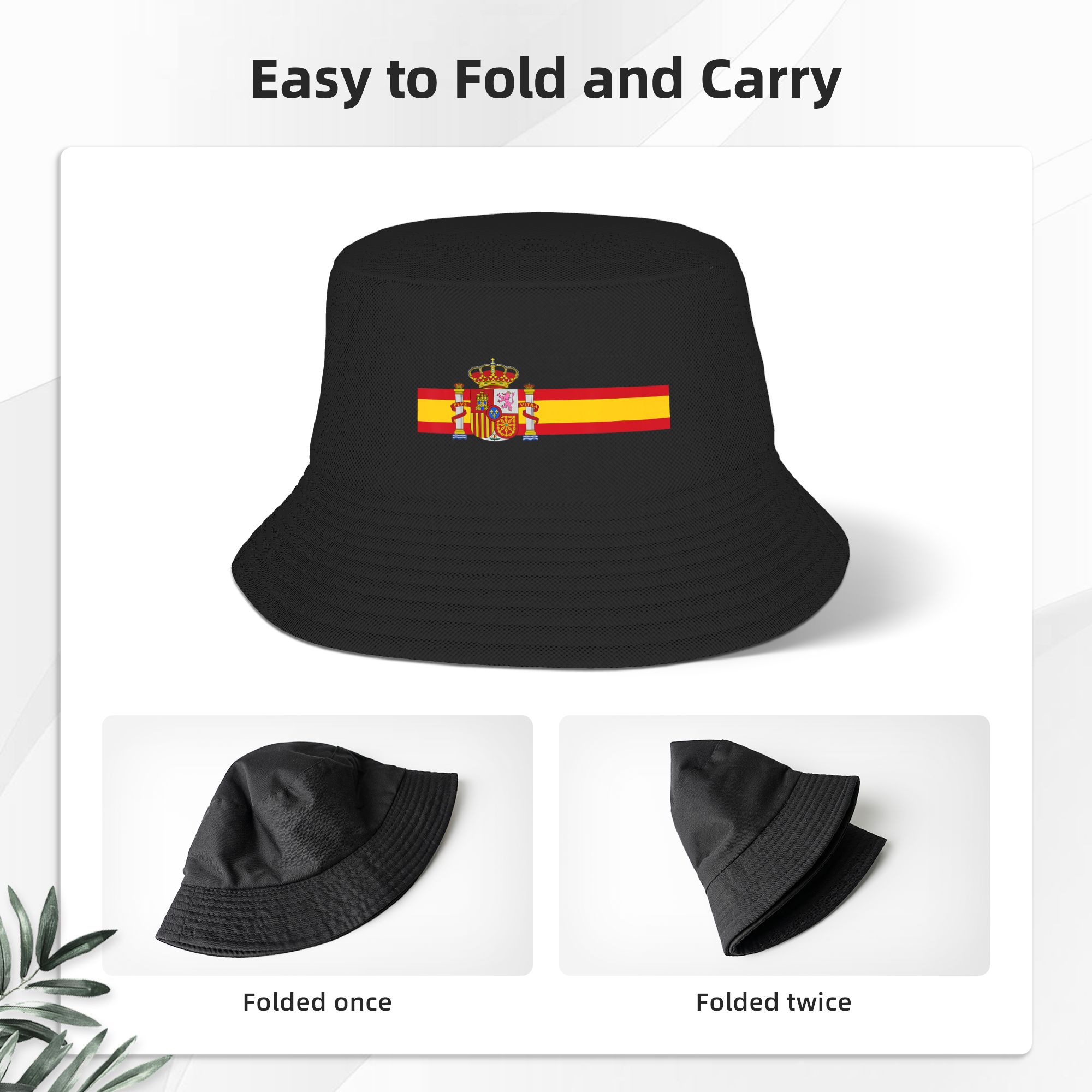 Spain National Flag Bucket Hat - Street Fashion In Spain avis et prix