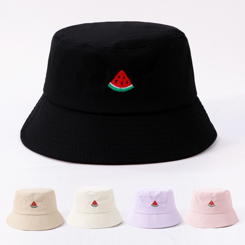 Fisherman's Hat With Watermelo - Bucket Hat Embroidered avis et prix