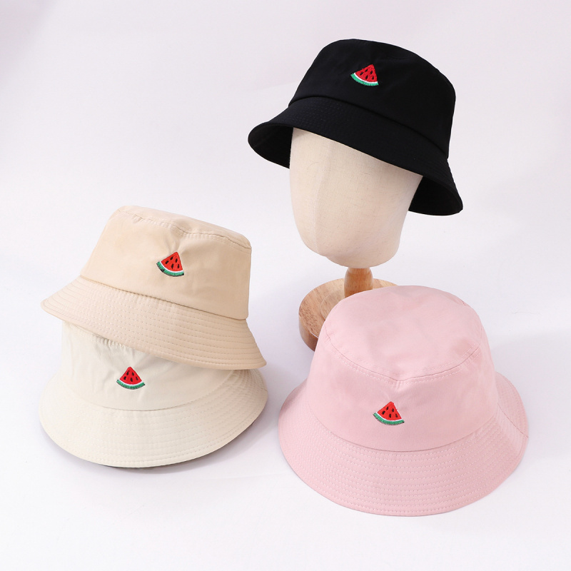 Fisherman's Hat With Watermelo - Bucket Hat Embroidered avis et prix