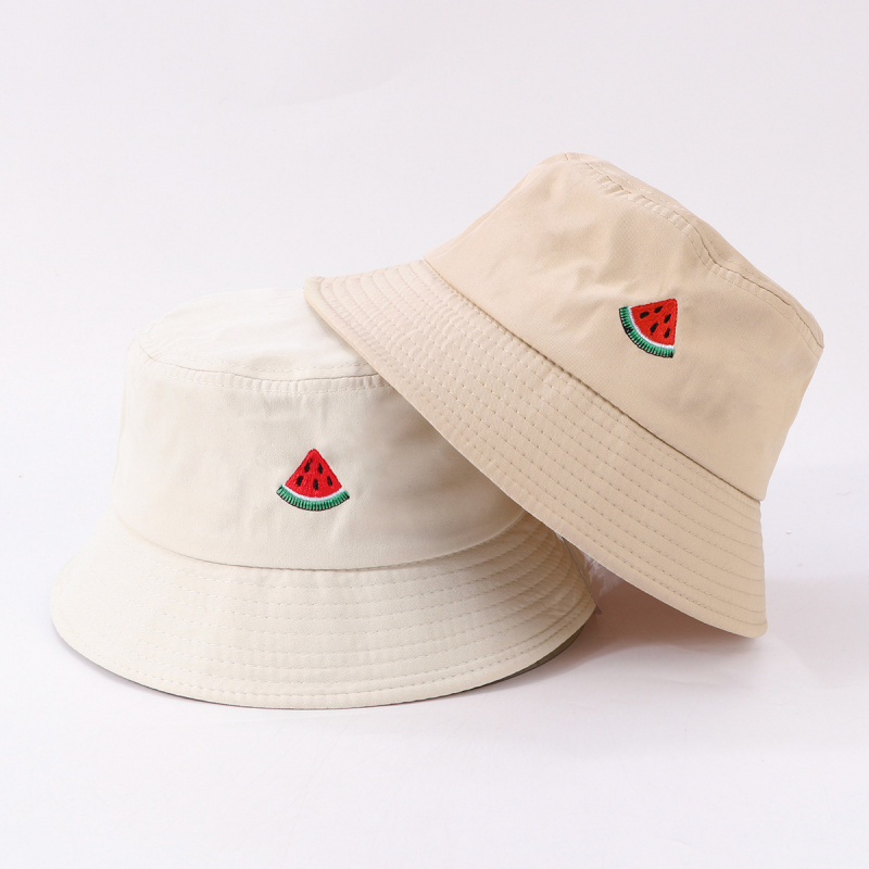 Fisherman's Hat With Watermelo - Bucket Hat Embroidered avis et prix