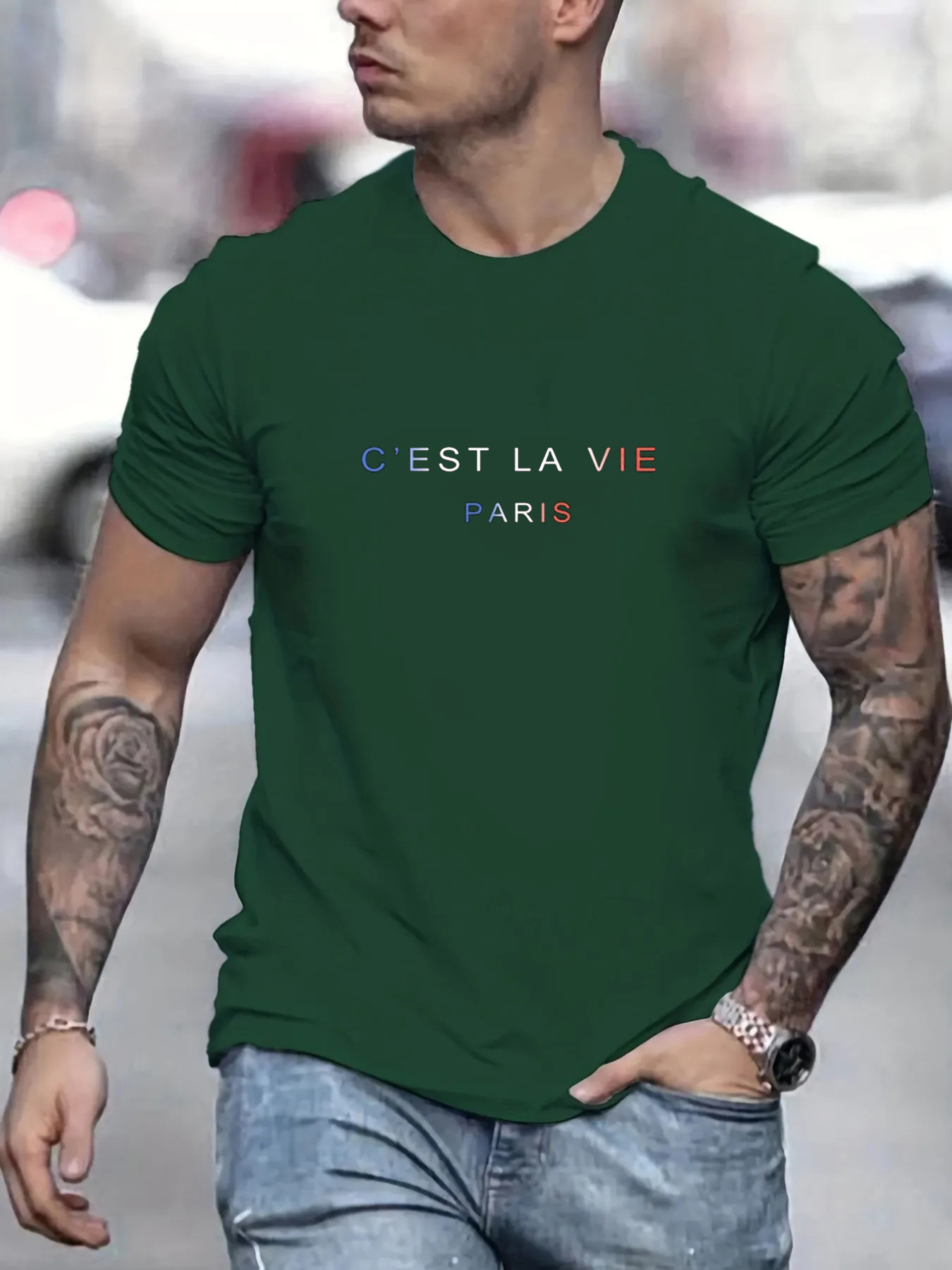 Men's summer 100% pure cotton  - Street Fashion Paris avis et prix