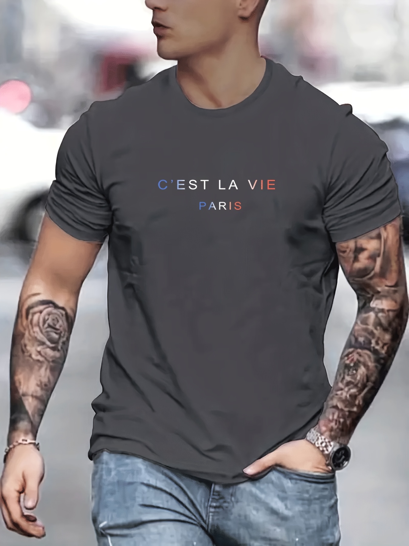 Men's summer 100% pure cotton  - Street Fashion Paris avis et prix