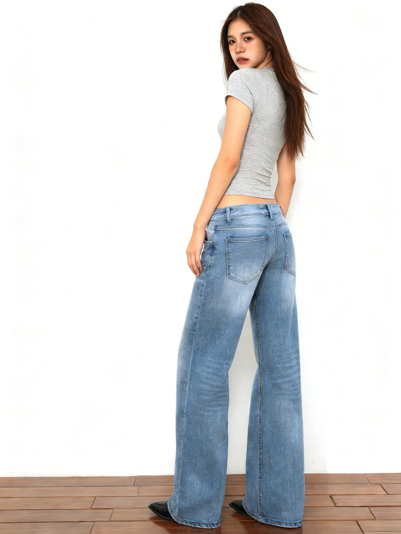 Blue jeans pant for man Y2K dr - Street Fashion Jeans Women avis et prix