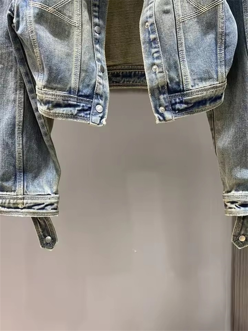 Vintage Short Denim Jacket Wom - Street Fashion Jeans Women avis et prix