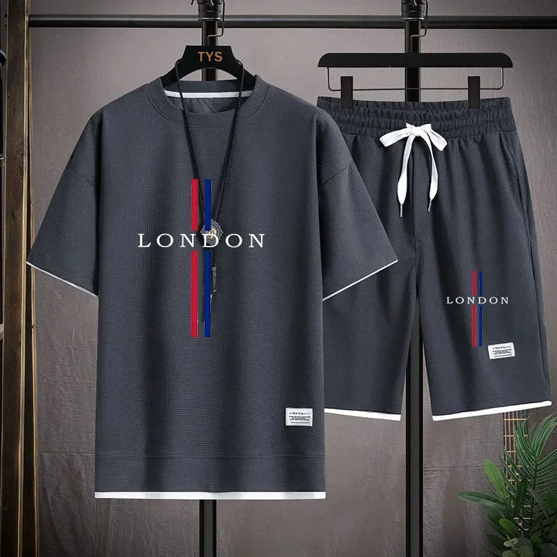 Summer new men's suit, short-s - Street Fashion Tshirt avis et prix