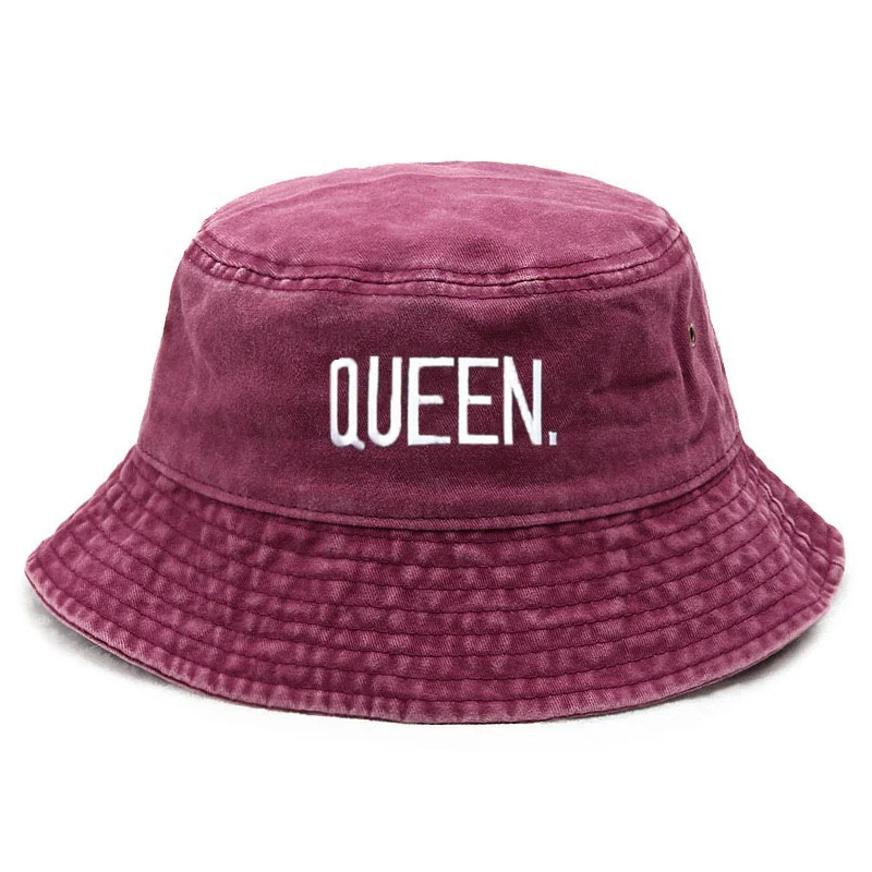 Customize Queen Washed Vintage - Bucket Hat Embroidered avis et prix