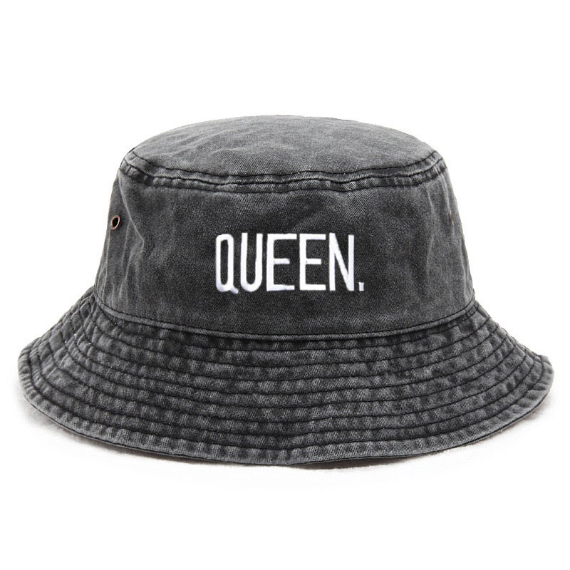 Customize Queen Washed Vintage - Bucket Hat Embroidered avis et prix
