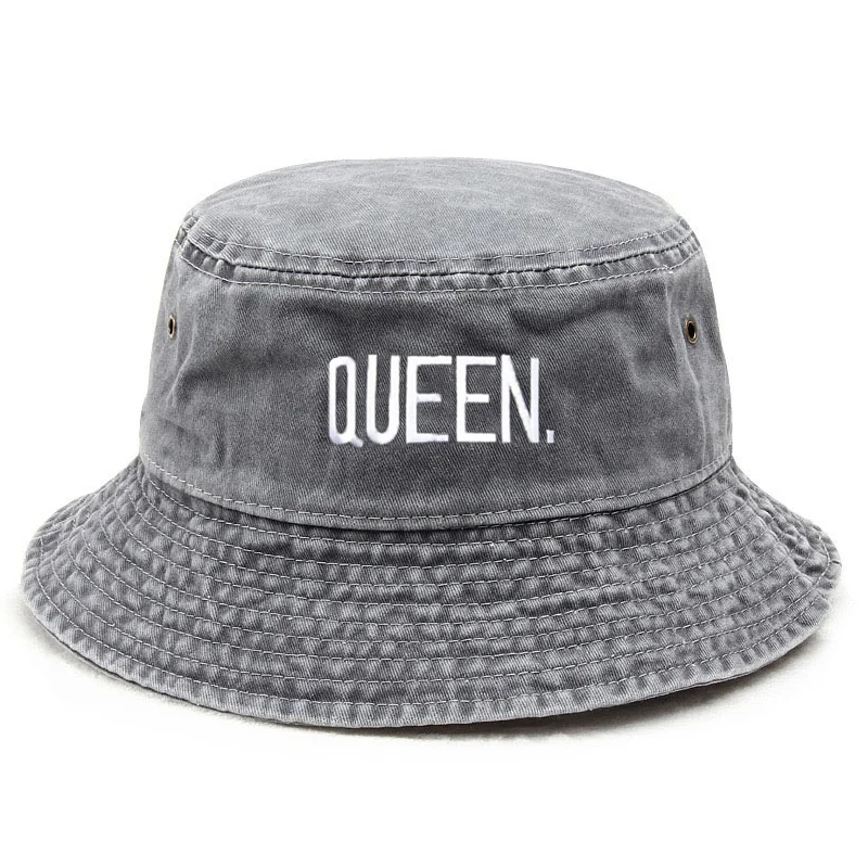 Customize Queen Washed Vintage - Bucket Hat Embroidered avis et prix