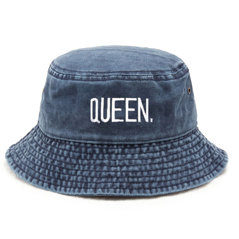 Customize Queen Washed Vintage - Bucket Hat Embroidered avis et prix
