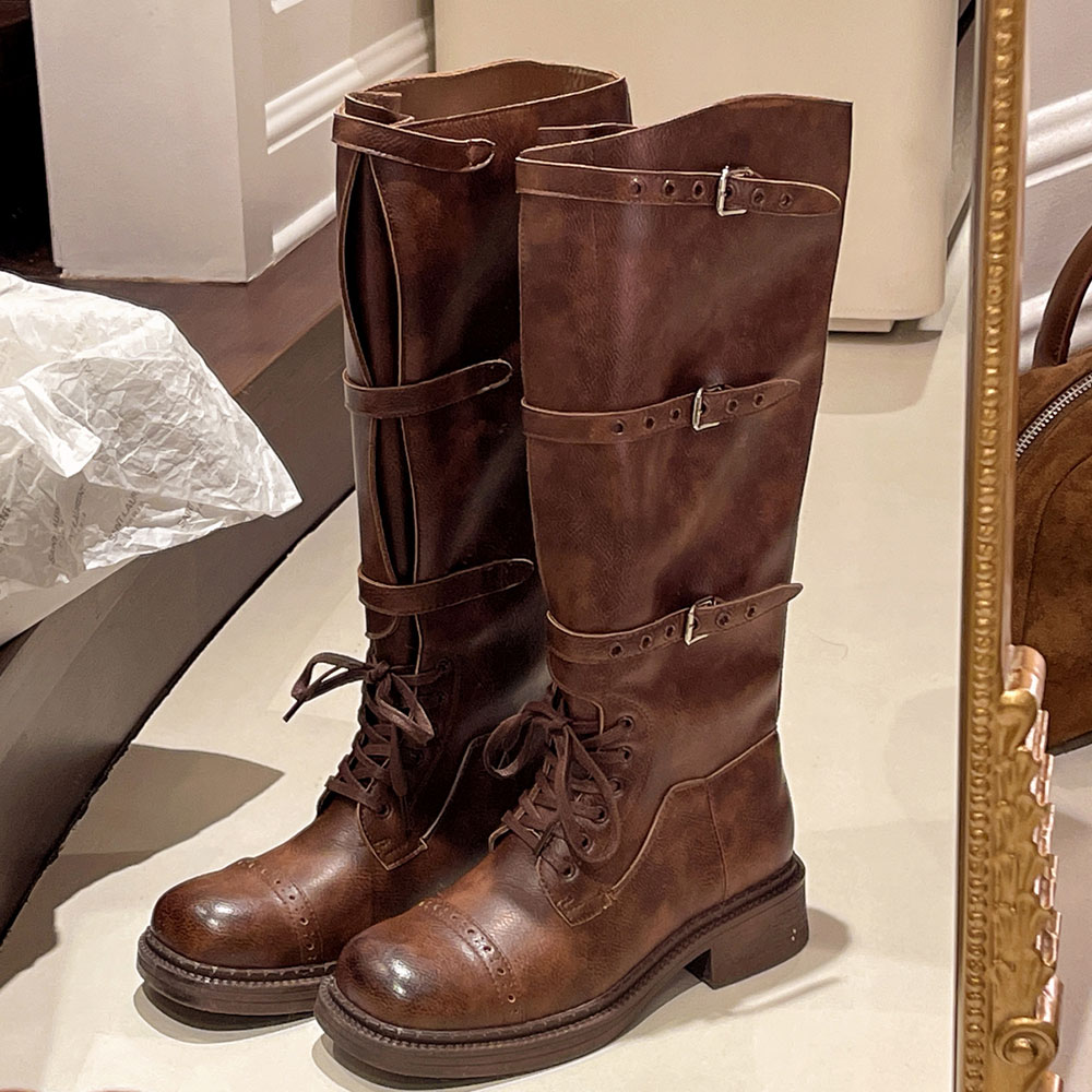 Women's Knee High Boots Vintag - Street Fashion Designer avis et prix