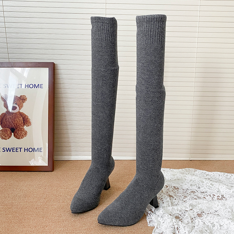 High Heels Women's Sock Boots  - Street Fashion Luxury avis et prix