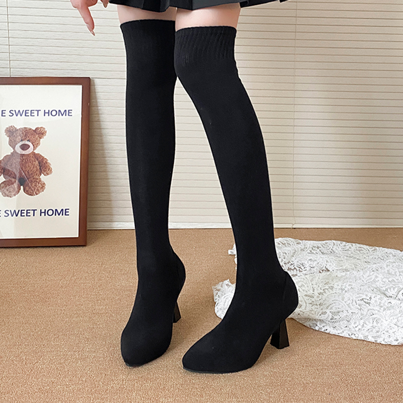 High Heels Women's Sock Boots  - Street Fashion Luxury avis et prix