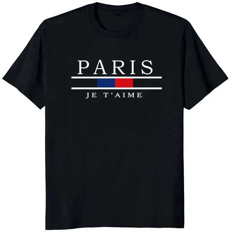 Paris Graphic Print T-shirts M - Street Fashion Paris avis et prix
