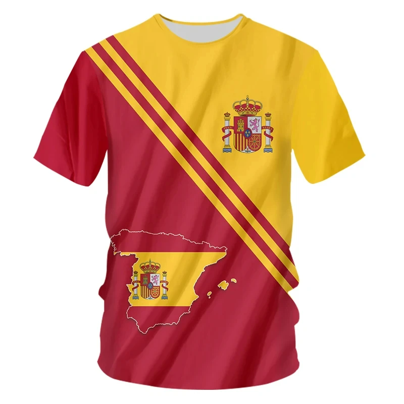 Unisex 3D Print Spain Style T  - Street Fashion In Spain avis et prix