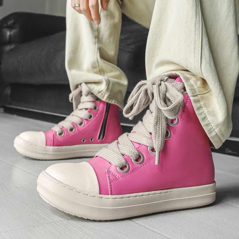 Original Pink Men High-top Sne - Street Fashion Designer avis et prix