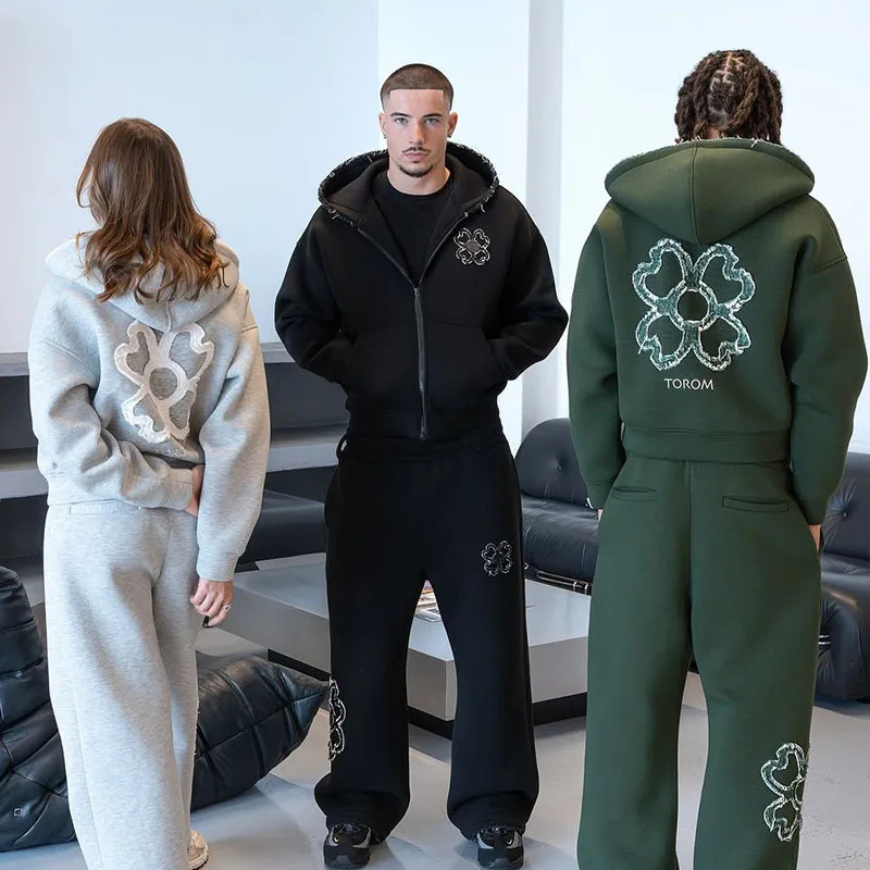 Spring Autumn Oversized 4 Leaf - Street Fashion For Man avis et prix