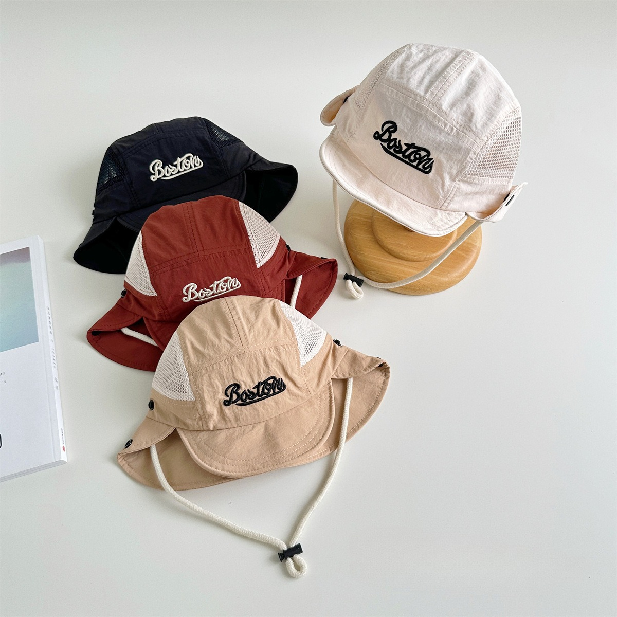 Letter Embroidered Baby Sun Ha - Bucket Hat Embroidered avis et prix