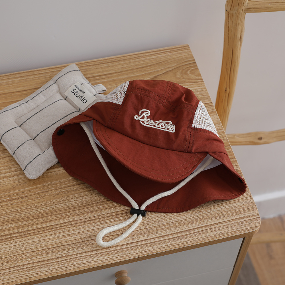 Letter Embroidered Baby Sun Ha - Bucket Hat Embroidered avis et prix