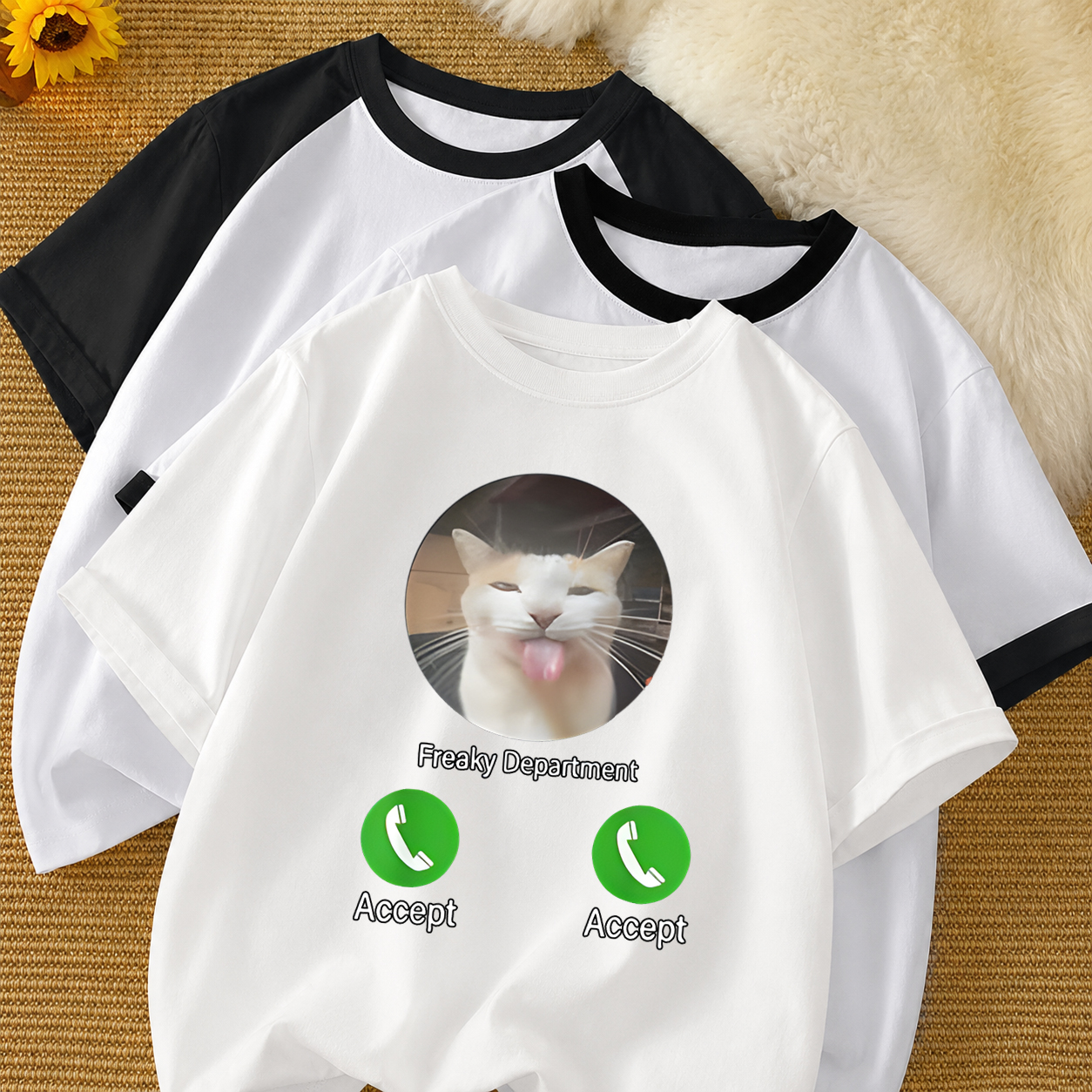 Cat Meme T-Shirt for Boy Girl  - Street Fashion Boy avis et prix
