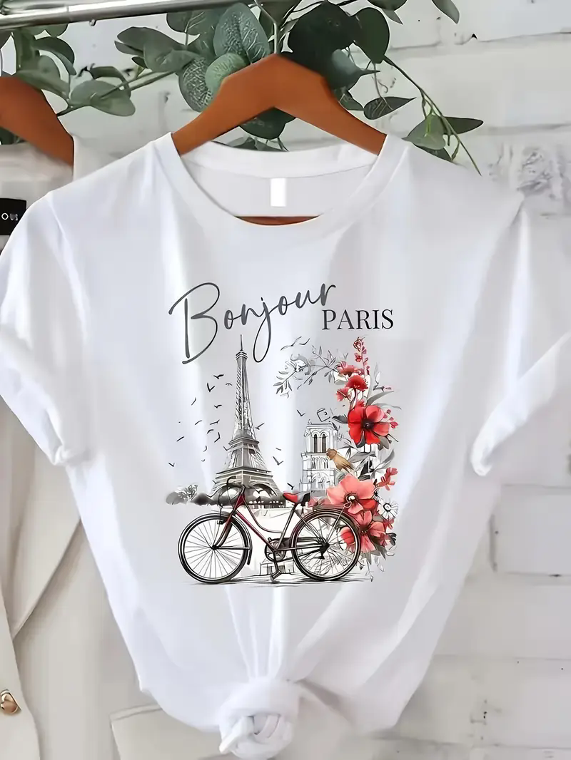 Fashion Bonjour Paris Text Pri - Street Fashion Paris avis et prix