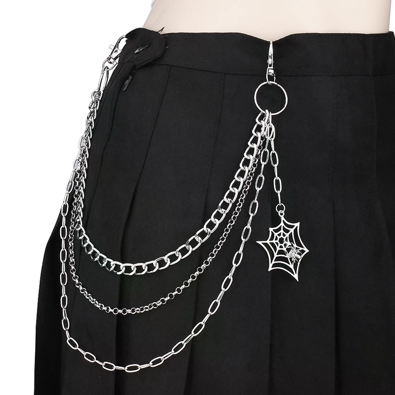 Fashion Punk Metal Pants Chain - Street Fashion Jeans Women avis et prix