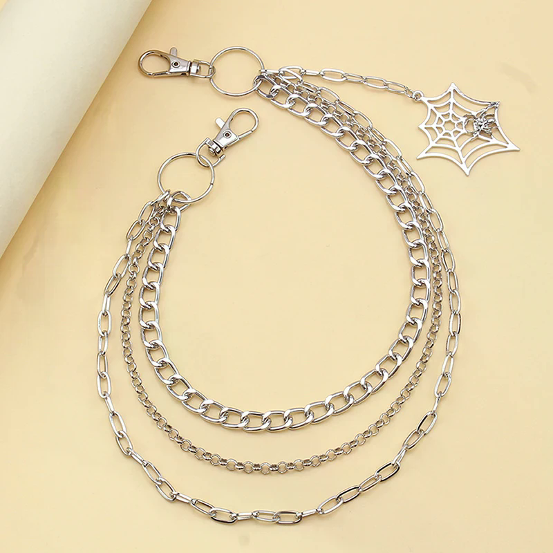 Fashion Punk Metal Pants Chain - Street Fashion Jeans Women avis et prix