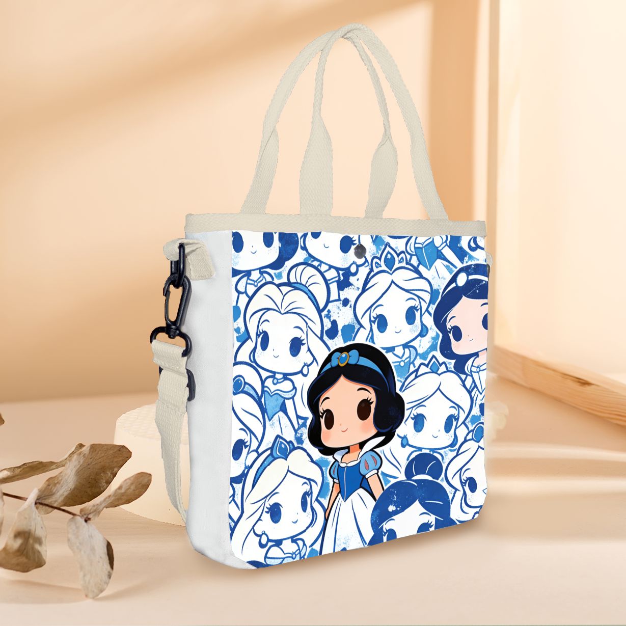 Cartoon snow white Characters  - Tote Bag Canvas Print avis et prix