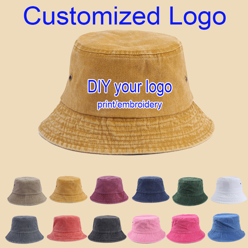Customized Logo Print Embroide - Bucket Hat Embroidered avis et prix