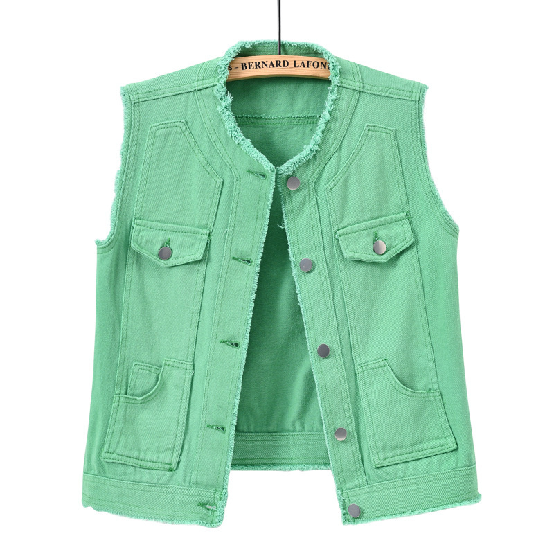 Autumn Women Denim Vests Sleev - Street Fashion Jeans Women avis et prix