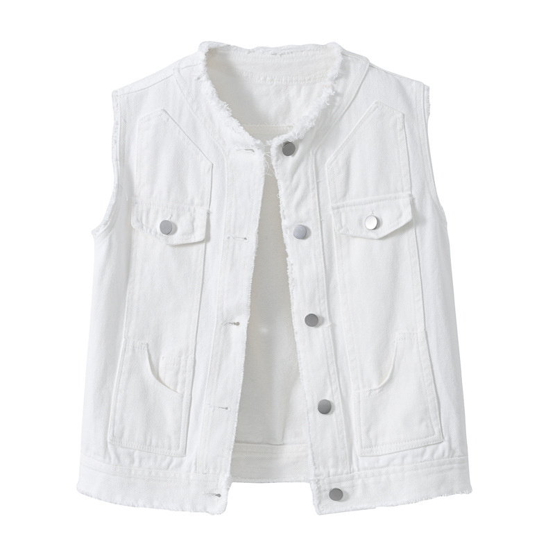 Autumn Women Denim Vests Sleev - Street Fashion Jeans Women avis et prix