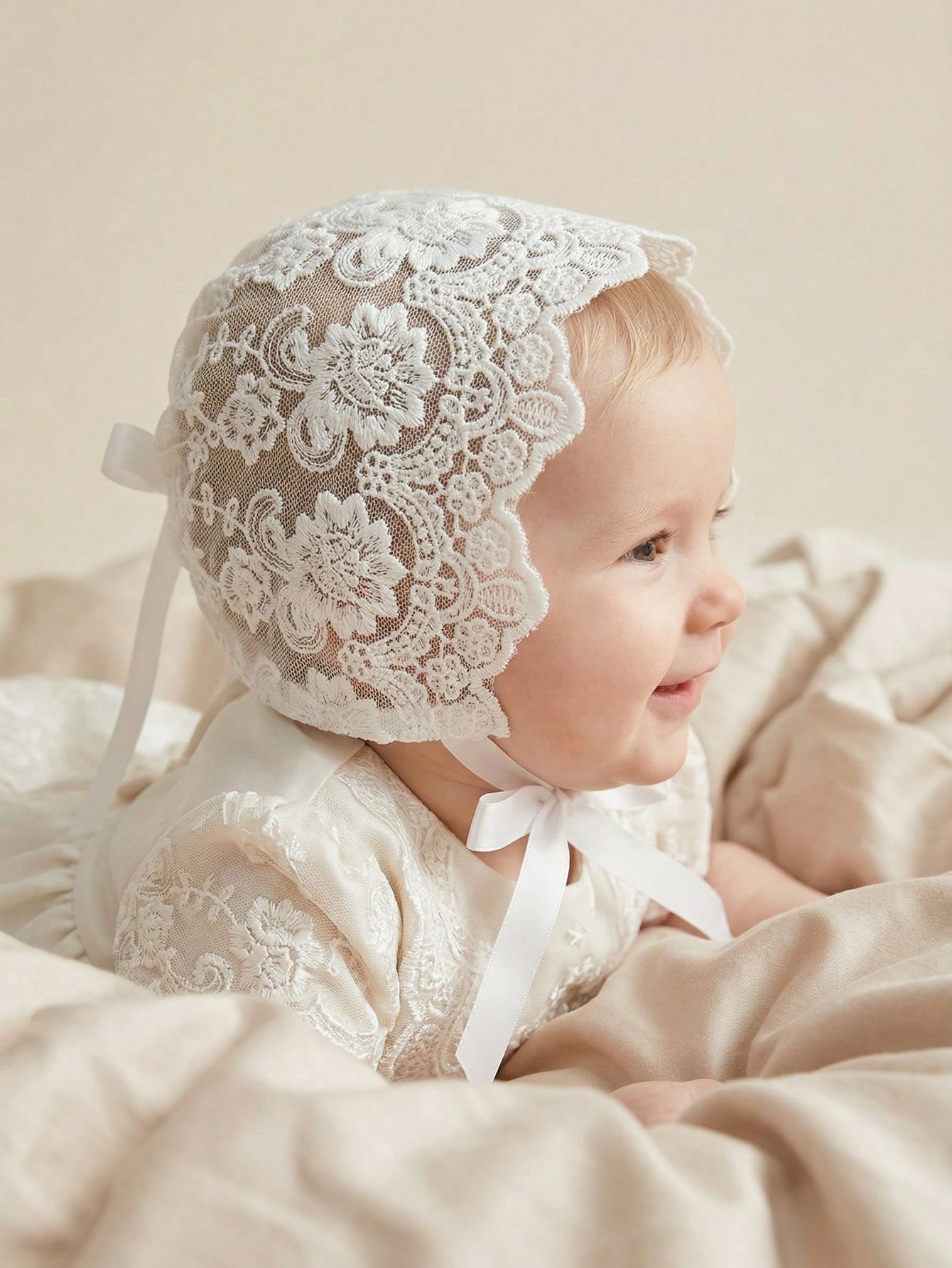 Baby Lace Brim Headband Hat He - Bucket Hat Embroidered avis et prix