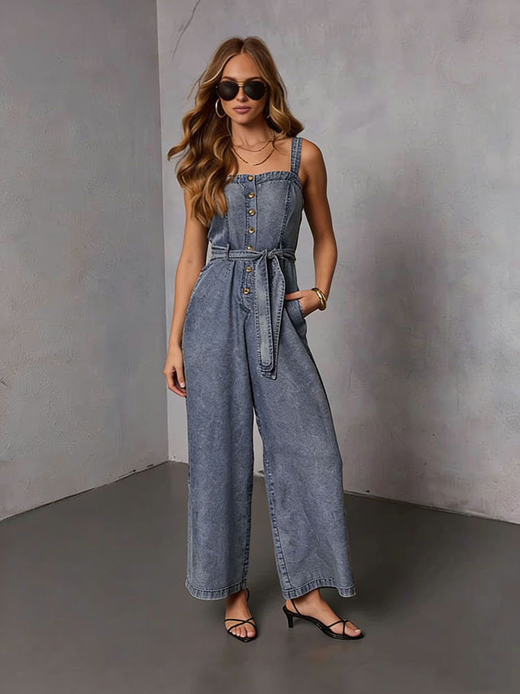 Summer Vintage Women Denim Jum - Street Fashion Jeans Women avis et prix