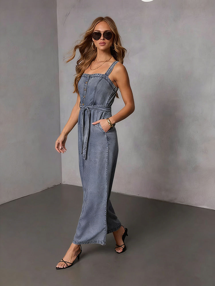 Summer Vintage Women Denim Jum - Street Fashion Jeans Women avis et prix