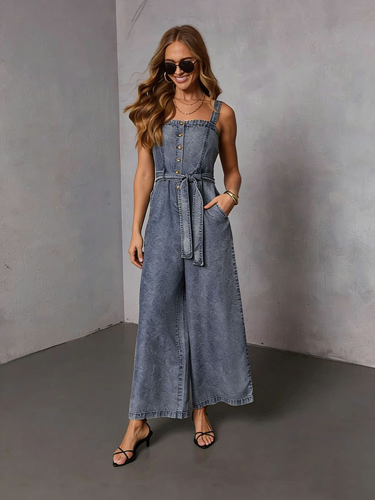 Summer Vintage Women Denim Jum - Street Fashion Jeans Women avis et prix