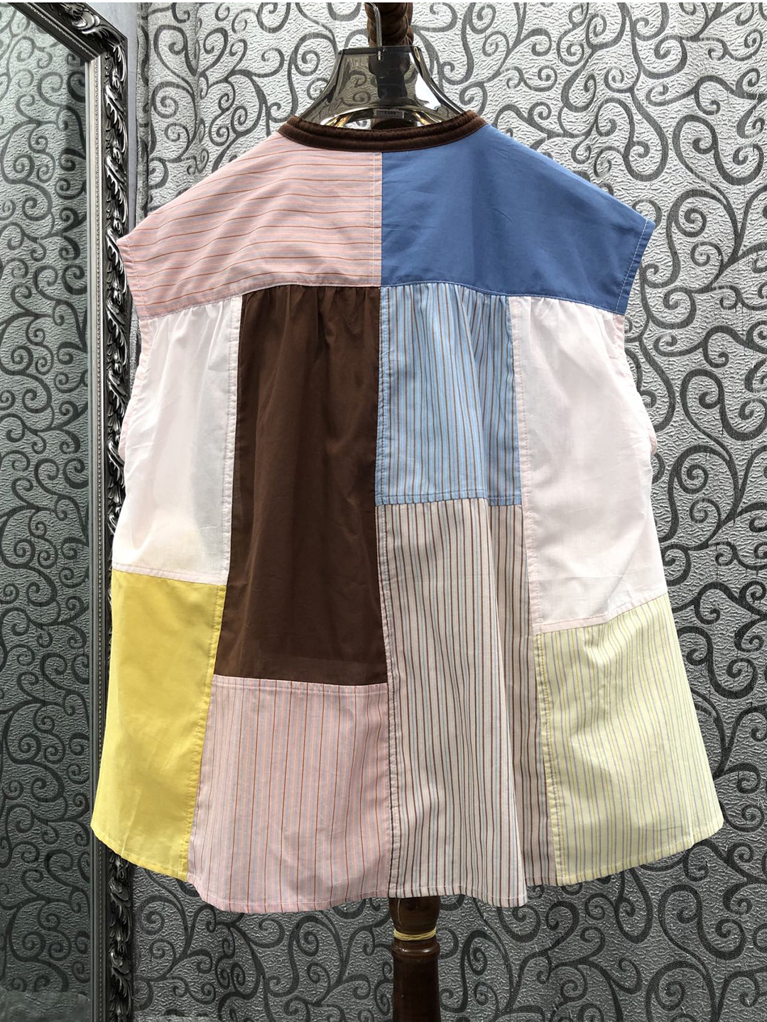 Loose Striped Color Block Slee - Street Fashion Milan avis et prix
