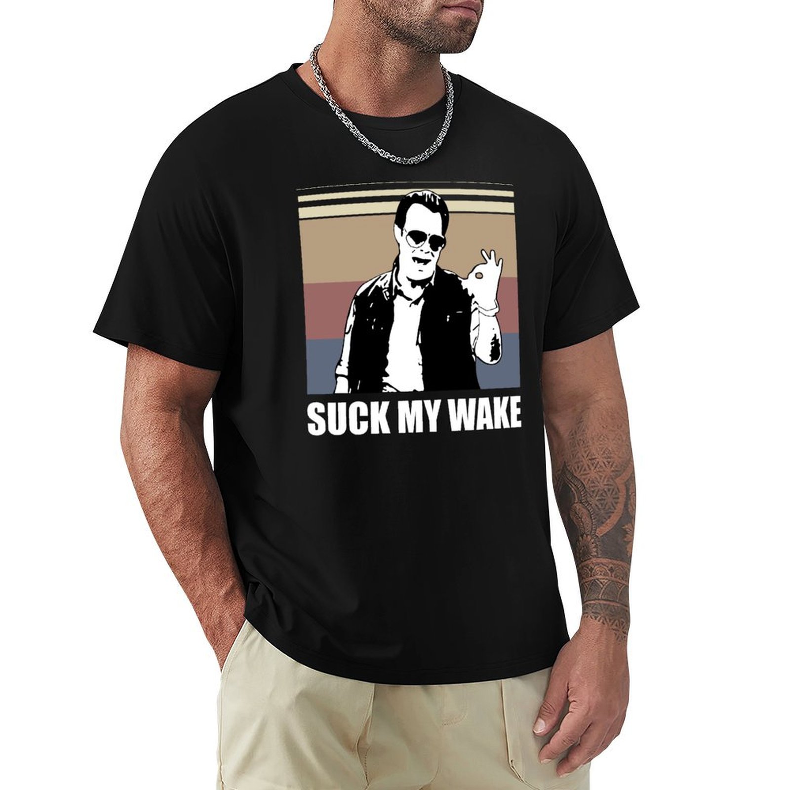Artwesome Suck My Wake Retro Q - Street Fashion Quotes avis et prix