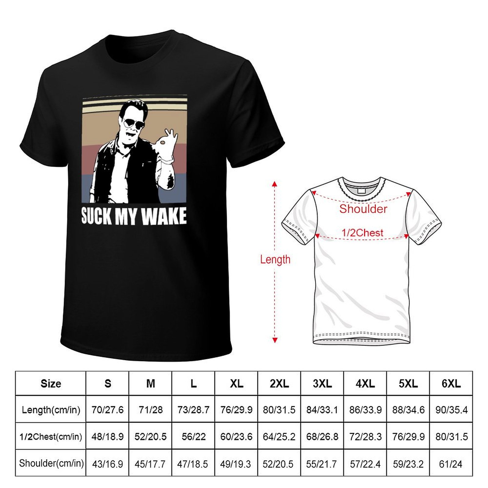 Artwesome Suck My Wake Retro Q - Street Fashion Quotes avis et prix