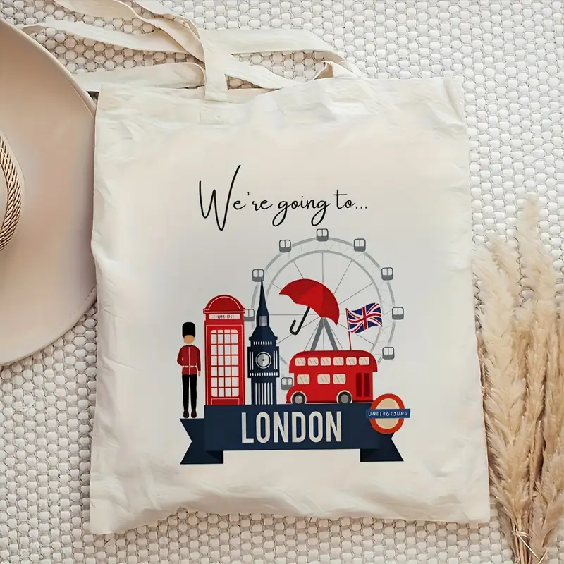 London Landmark Bus Phone Boot - Tote Bag Canvas Print avis et prix