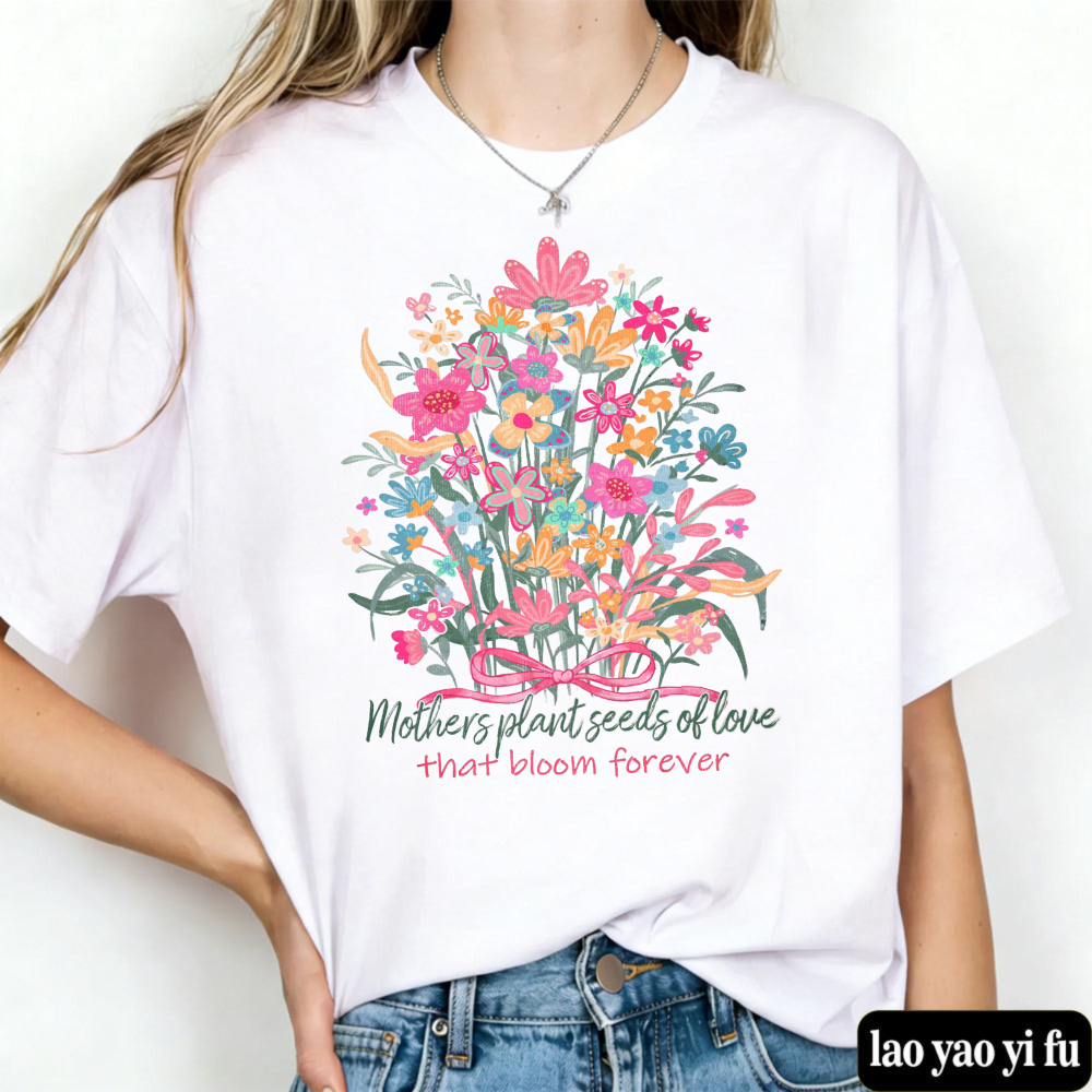Floral Mama T Shirt Mother's D - Street Fashion Quotes avis et prix