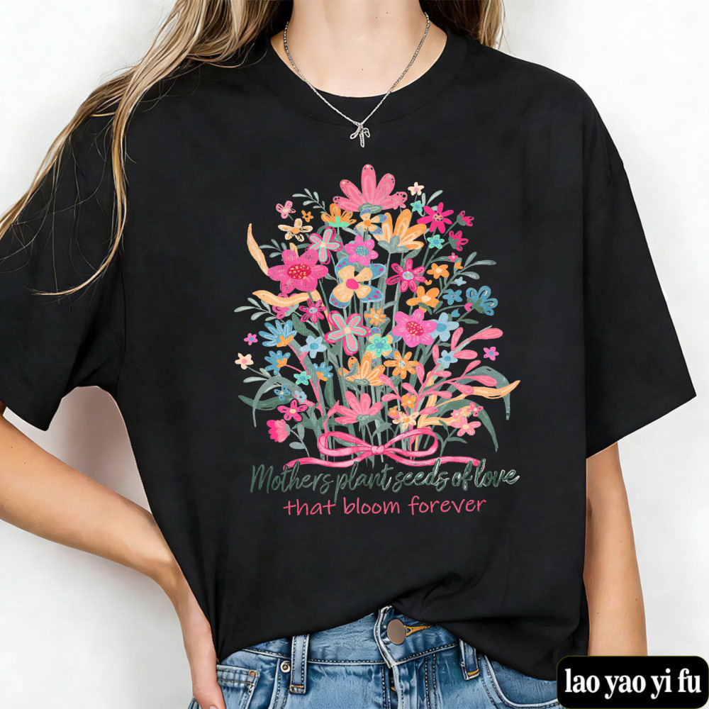 Floral Mama T Shirt Mother's D - Street Fashion Quotes avis et prix
