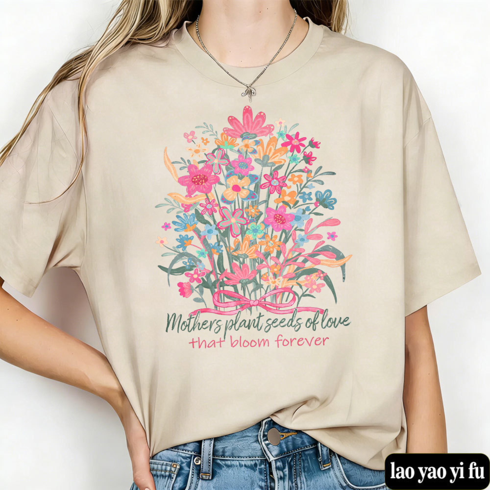 Floral Mama T Shirt Mother's D - Street Fashion Quotes avis et prix