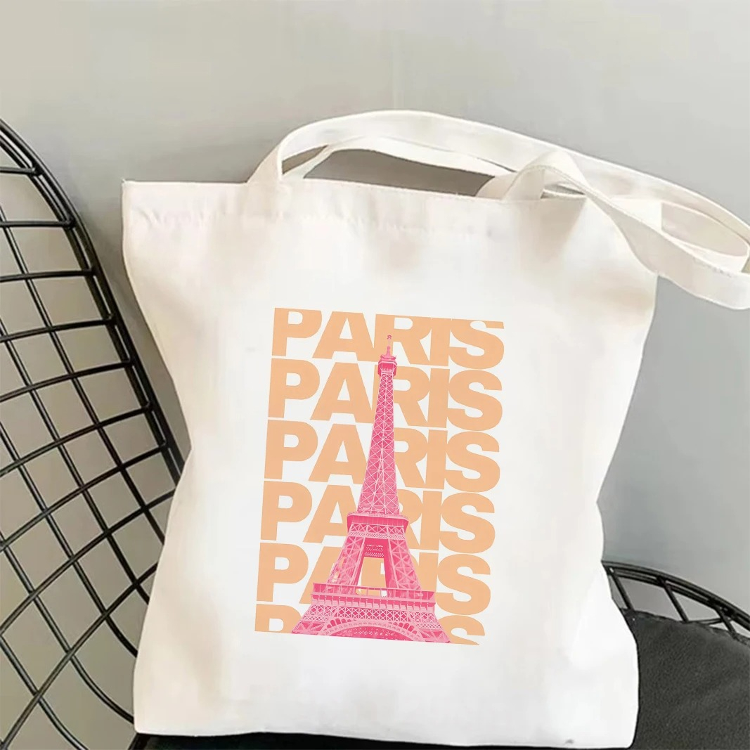 Chicago London Eiffel Tower Gr - Tote Bag Canvas Print avis et prix
