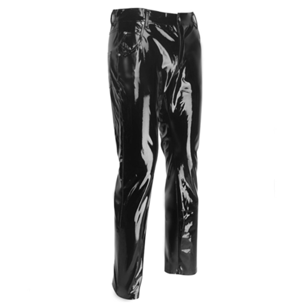 Shiny PVC Latex Trousers Men M - Street Fashion Dance avis et prix